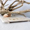 Taverntine Marble Catch All Elevated Jewelry Vanity Tray | Decorative Tray in Decorative Objects by Mahina Studio Arts. Item made of stone works with boho & minimalism style