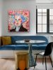 Pop Art George Washington Portrait | Mixed Media in Paintings by Leanne Pitman. Item composed of canvas compatible with contemporary style