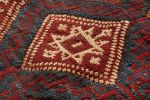 Antique Geometric Beige Brown Blue and Red Wool Kilim Rug | Area Rug in Rugs by Rug and Kilim