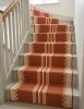 Handwoven Woolen Terracotta Runner Rug | Rugs by Evergreen Carpets. Item composed of wool compatible with boho and minimalism style