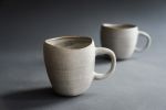 Stone - "SIMPLICITY" tall oval mug | Drinkware by Laima Ceramics. Item made of stoneware compatible with rustic style