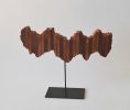 About Time - Small Wood Sculpture | Sculptures by Lutz Hornischer - Sculptures in Wood & Plaster. Item composed of wood and steel