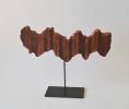 About Time - Small Wood Sculpture | Sculptures by Lutz Hornischer - Sculptures in Wood & Plaster. Item composed of wood and steel in minimalism or contemporary style