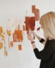 Acrylic Tile Sculpture | Wall Sculpture in Wall Hangings by Tiffany Lusteg | Hudson Loft in Los Angeles. Item composed of stone