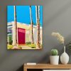 Door No. 1 | Oil And Acrylic Painting in Paintings by Ravi Raman - RTunes68. Item composed of wood compatible with mid century modern and contemporary style