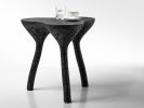 Black sculptural coffee table, accent furniture | Tables by Donatas Žukauskas. Item made of wood with concrete works with minimalism & contemporary style