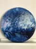 Sapphire Deep | Oil And Acrylic Painting in Paintings by Virginia Burke. Item made of canvas