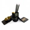 Blank Noir Brass Desk Organizer | Decorative Bowl in Decorative Objects by Kitbox Design. Item made of brass compatible with minimalism and contemporary style