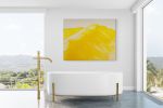 Cresting Gold | Oil And Acrylic Painting in Paintings by Kate Wilson Fine Art. Item made of canvas with synthetic
