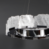 Halo Chandelier | Chandeliers by Ron Dier Design. Item made of steel & stone compatible with contemporary and modern style