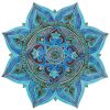Ceramic wall art Mandala turquoise 58cm (22.8") | Murals by GVEGA. Item composed of ceramic compatible with boho style