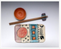 Sushi Set | Plate in Dinnerware by Cécile Brillet, Tierra i fuego ceramics. Item made of stoneware