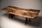 English Walnut | Stitched Maple Inlays | Dining Table in Tables by L'atelier Mata | Letchworth Garden City in Letchworth Garden City. Item made of maple wood