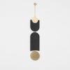 Reflect Wall Hanging in Black Patina and Polished Brass | Sculptures by Circle & Line