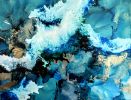 Arctic Blue - Print on Metal | Prints by Amber Lamoreaux Art. Item made of metal works with boho & contemporary style