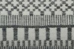 Rug & Kilim's Contemporary Dhurrie in Gray with White | Area Rug in Rugs by Rug and Kilim