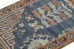 Rug & Kilim’s Khotan inspired rug in Brown & Blue Geometric | Area Rug in Rugs by Rug and Kilim. Item composed of wool