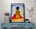 Colores de sensualidad 14 | Oil And Acrylic Painting in Paintings by Elena Parau. Item composed of paper compatible with contemporary and country & farmhouse style