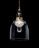 Blown glass/crystal inserts "Belgium Belle" | Pendants by Vitro Lighting Designs. Item made of bronze with glass