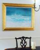 Salty and Stormy | Oil And Acrylic Painting in Paintings by Eleanor McKnight. Item made of canvas with synthetic