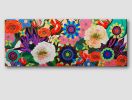 MATRIOSKA IN GARDEN - large floral painting | Oil And Acrylic Painting in Paintings by Marinela Puscasu. Item composed of canvas compatible with boho and contemporary style