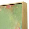 Contemporary "Spring Green" Oil Painting in Maple Float Fram | Oil And Acrylic Painting in Paintings by Suzanne Nicoll Studio. Item composed of birch wood compatible with minimalism and contemporary style