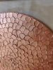 Copper Round Wall Art | Oil And Acrylic Painting in Paintings by Berezart. Item made of canvas works with minimalism & contemporary style