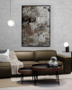 "to build a home" (KESHET GALLERY) | Mixed Media in Paintings by VISCERAL HOME STUDIO | Keshet Gallery in Boca Raton. Item composed of maple wood and canvas in boho or mid century modern style