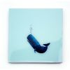 Coaster Set — Whales | Tableware by 204 Haus Crafters. Item composed of wood compatible with boho and eclectic & maximalism style