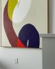 The Lift | Oil And Acrylic Painting in Paintings by Chi Fun Wong. Item made of wood works with minimalism & mid century modern style
