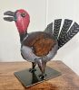 Turkey Tabletop Sculpture | Sculptures by Gatski Metal. Item made of steel works with country & farmhouse & eclectic & maximalism style
