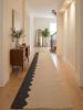 Handwoven Woolen Runner Rug | Rugs by Evergreen Carpets. Item composed of wool compatible with boho and minimalism style
