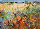 Heartland, Abstract Landscape Painting 40" x 72" | Oil And Acrylic Painting in Paintings by Dorothy Fagan Art: Original Art + Fine Art to Flourish Your World. Item made of canvas compatible with contemporary and eclectic & maximalism style