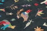 Rug & Kilim’s Suzani Kilim, Black with Vibrant Animal | Area Rug in Rugs by Rug and Kilim