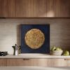 Golden Moon | Oil And Acrylic Painting in Paintings by Berezart. Item made of canvas works with minimalism & contemporary style