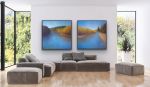 On The Russian River | Oil And Acrylic Painting in Paintings by Victoria Veedell. Item composed of canvas in contemporary style