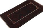 Rug & Kilim’s Baluch Runner Rug with Black, Burgundy | Area Rug in Rugs by Rug and Kilim
