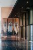 Sheikhs String Portraits | Sculptures by Ines Esnal | Caesars Resort Bluewaters Dubai in Dubai. Item composed of fabric