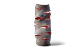 Black Stone High Candle Lantern - Ember Series | Vase in Vases & Vessels by Donatas Žukauskas. Item composed of paper compatible with minimalism and contemporary style