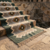 Handwoven Wool Stair, Hallway, Entryway Runner Rug | Rugs by Evergreen Carpets. Item composed of wool compatible with boho and minimalism style