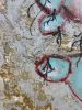 Fans: Retro Floral Emotion in Art, oil on canvas | Oil And Acrylic Painting in Paintings by Lena Kolambet. Item made of canvas compatible with contemporary style