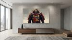 Heritage Japanese Armor I: Impasto Oil Painting, Samurai | Oil And Acrylic Painting in Paintings by Dynasty Artisan. Item composed of linen compatible with contemporary and japandi style