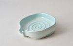 Self-Draining Porcelain Soap Dish | Toiletry in Storage by Maia Ming Designs. Item composed of ceramic in minimalism or contemporary style