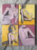 Shades of Pink 1 | Oil And Acrylic Painting in Paintings by Ella Friberg