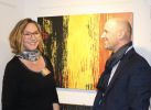 Abstract Belgian Flag | Oil And Acrylic Painting in Paintings by KARDIMAGO. Item composed of canvas