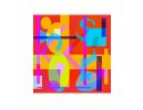 Finish Line, bright colorful Color Abstractions | Prints by Marc VanDermeer. Item composed of paper