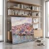 Porto Portugal Heavy Impasto Oil Linen Painting | Oil And Acrylic Painting in Paintings by Dynasty Artisan. Item made of linen compatible with mid century modern and contemporary style