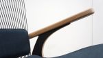 Hippokamp Lounge Chair & Footstool - Fabric | Chairs by Peter Qvist. Item made of birch wood with fabric works with minimalism & contemporary style
