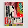 Alphabet City | Mixed Media by Sarah Finucane. Item made of canvas works with modern style