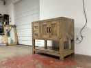Model 1060 - Custom Single Sink Vanity | Countertop in Furniture by Limitless Woodworking. Item composed of maple wood compatible with mid century modern and contemporary style